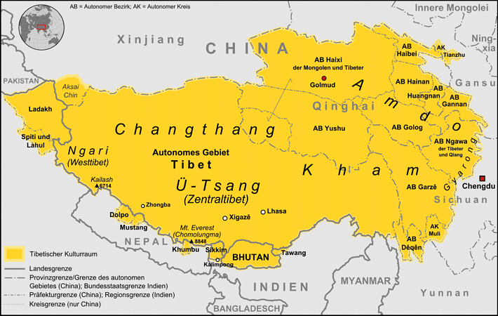 Tibetkarte